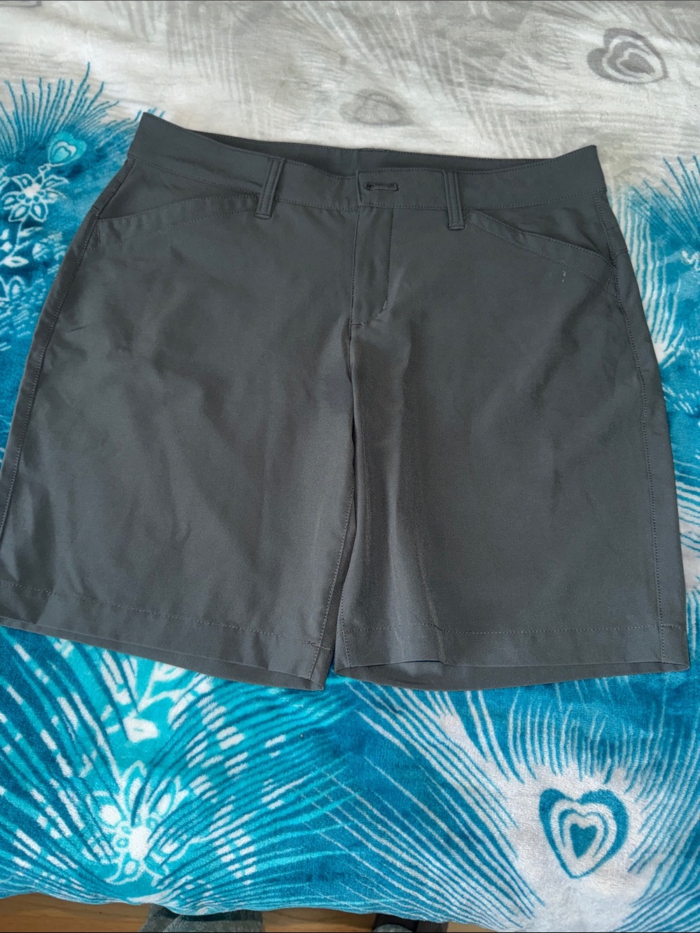 Eddie Bauer Women's Dark Gray Performance Bermuda Shorts